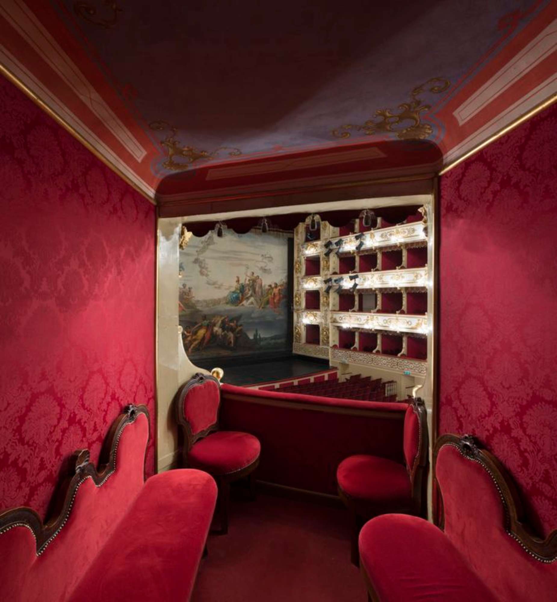 Parma, Teatro Regio, interno di un palco (foto Andrea Scardova, IBC) 2018